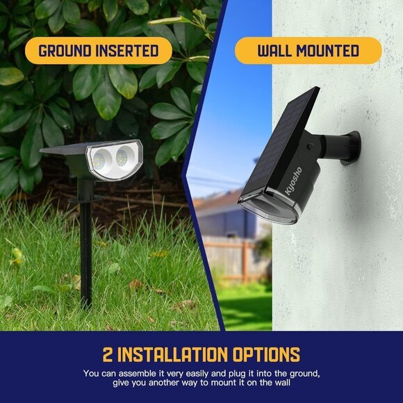 Solar Color Spot Lights Outdoor 9 Lighting Modes Halloween Christmas 38 LED - Picture 8 of 8